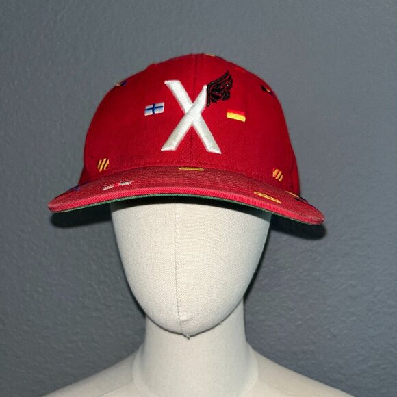 10 DEEP The Natural Starter X-Wing Snapback Nautical Flag Red Baseball Cap Hat - Picture 1 of 14